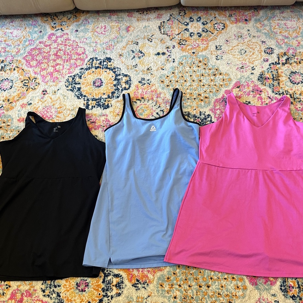 GAP Fit and Reebok Tank Dress’s